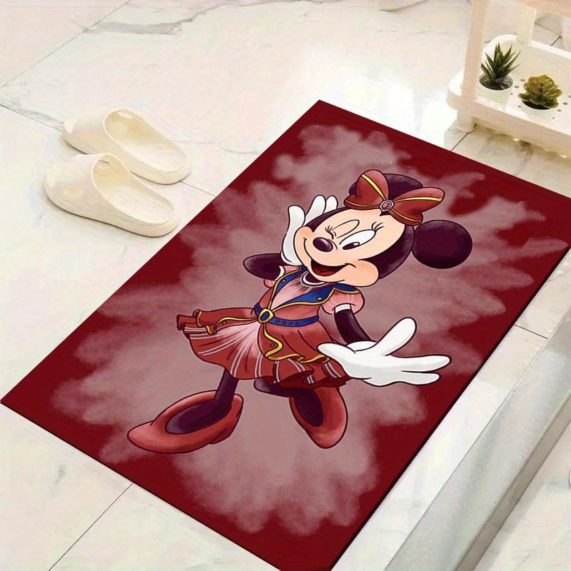 

1pc Minnie Stewardess Pattern Area Rug Soft Flannel Floor Mat for Living Room,Office,Bedroom and Carpet,Sofa Coffee Table Floor Mat 60cm by 90cm