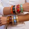 Geometric Acrylic Bangle Wide Wide Chunky Bangles Fashion Exaggerated Bracelet  Summer