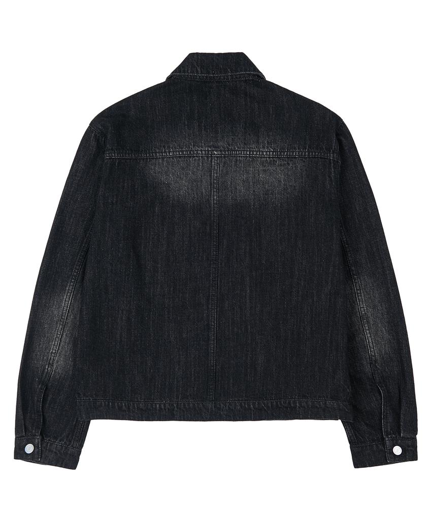 Decet Denim Zip Jacket Dcjk002Blacka