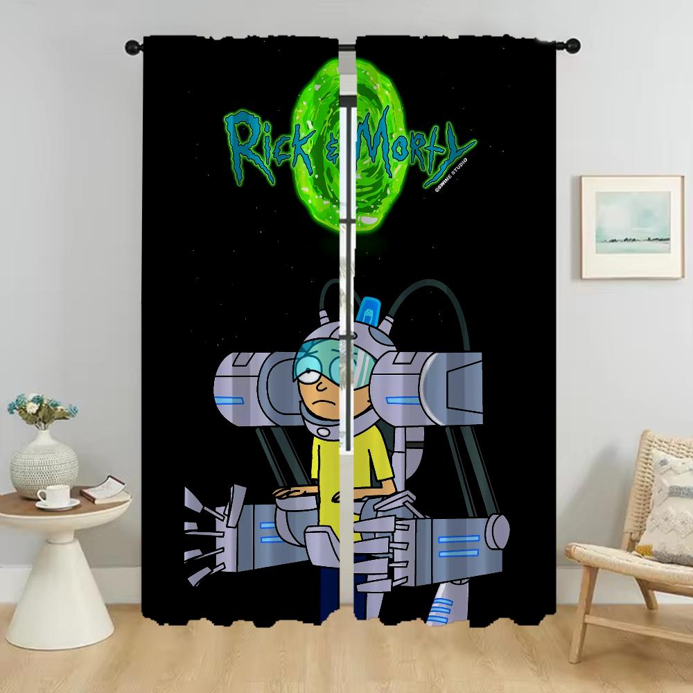 

Шторы для спальни Rickes Shades Home Interior Шторы для гостиной Украшения на Хэллоуин Затемняющие шторы Разделительная камера W50xH70cmx2pcs