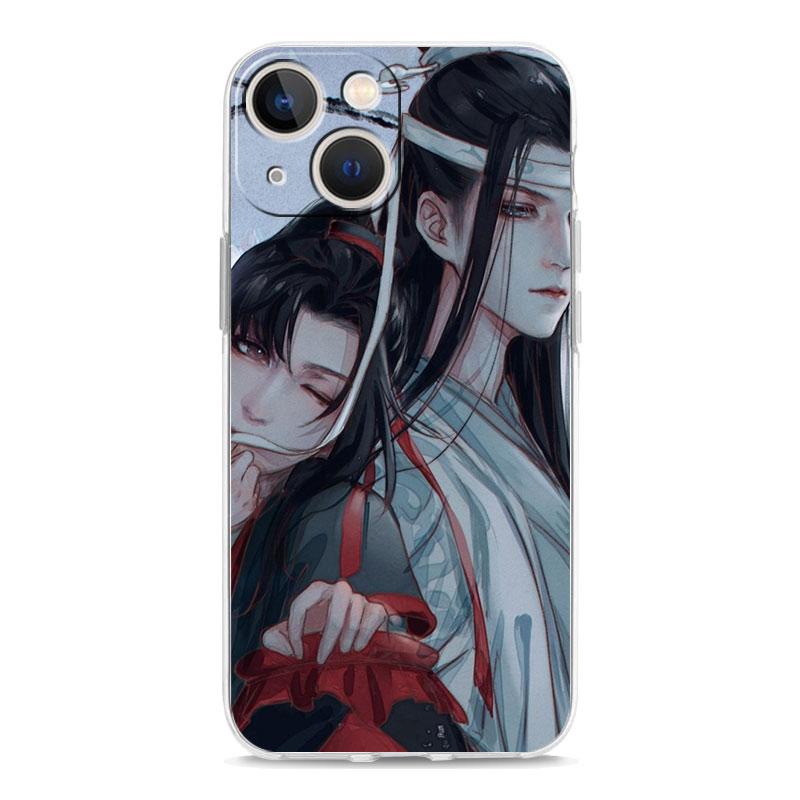 Luxus-Telefonhülle für iPhone 15 14 13 12 11 Pro Max XS X XR 7 8 Plus Soft Clear Stoßfeste Hülle Anime Mo Dao Zu Shi Wei Wuxian