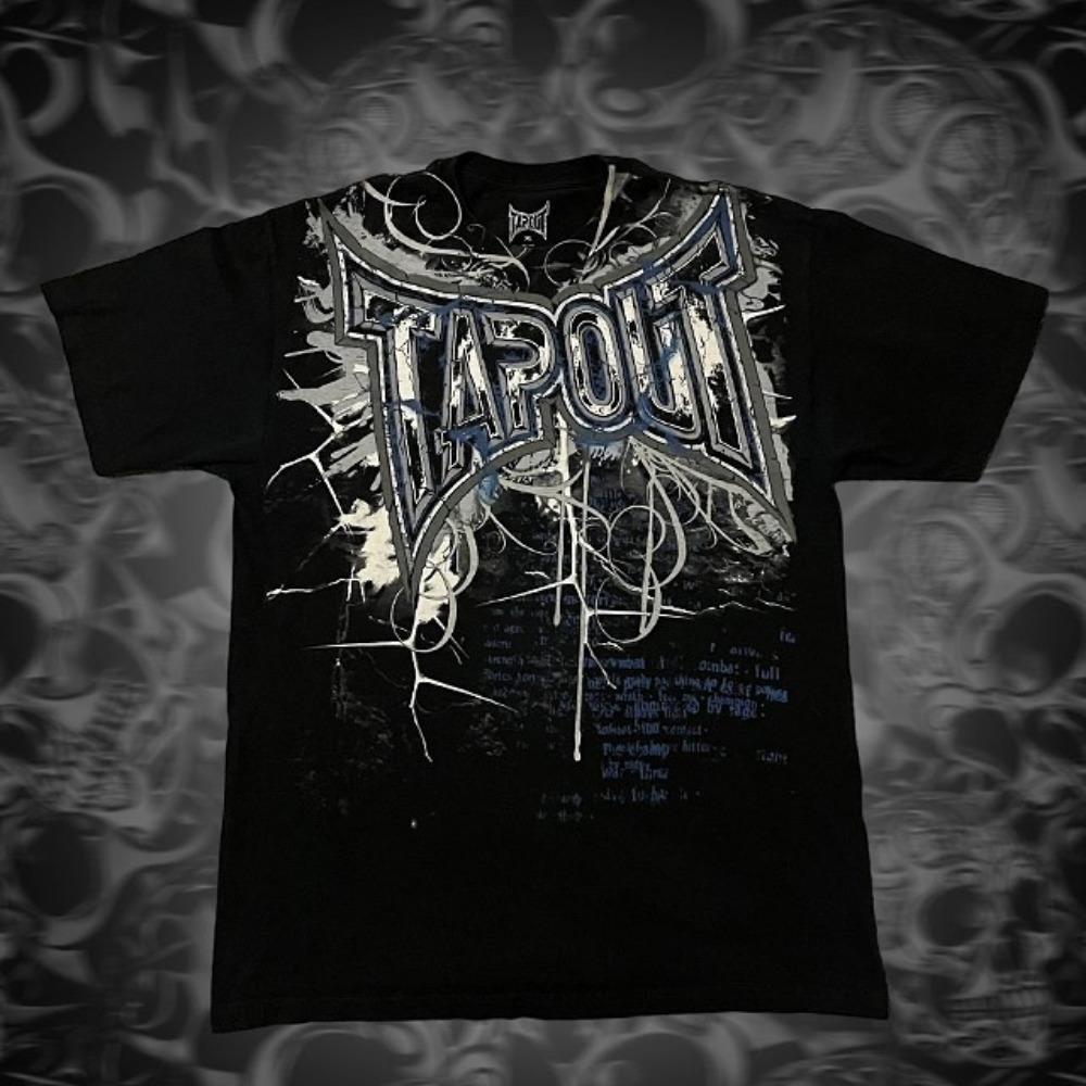 Vintage Graphic Print Short Sleeve Tees Top Harajuku Y2K Men's T-shirts Gothic Grunge Loose Tops Streetwear