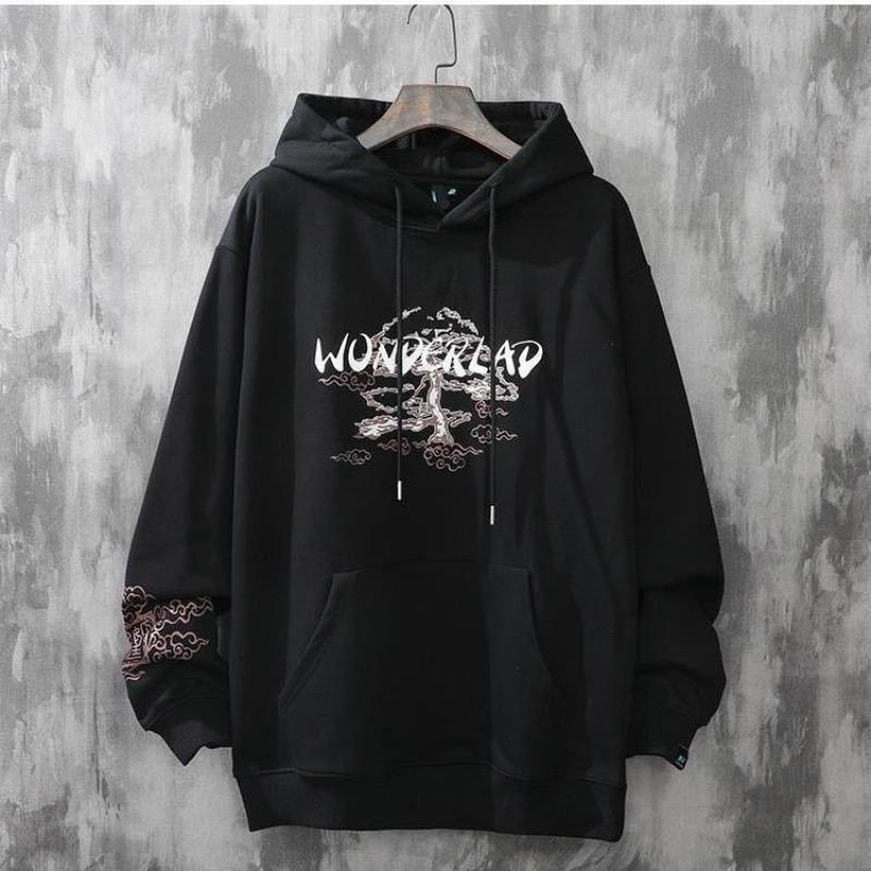 

Black Tops Anime Graphic Essentials Hoodies Woman Aesthetic Korean Fashion Cute Hooded Sweat-shirts Streetwear Hoodie for Women S