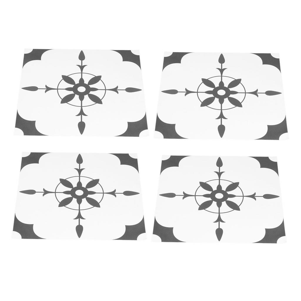 4 Stück Wandaufkleber Selbstklebende Tapete DIY Rutschfester Bodenaufkleber für Badezimmer Schlafzimmer