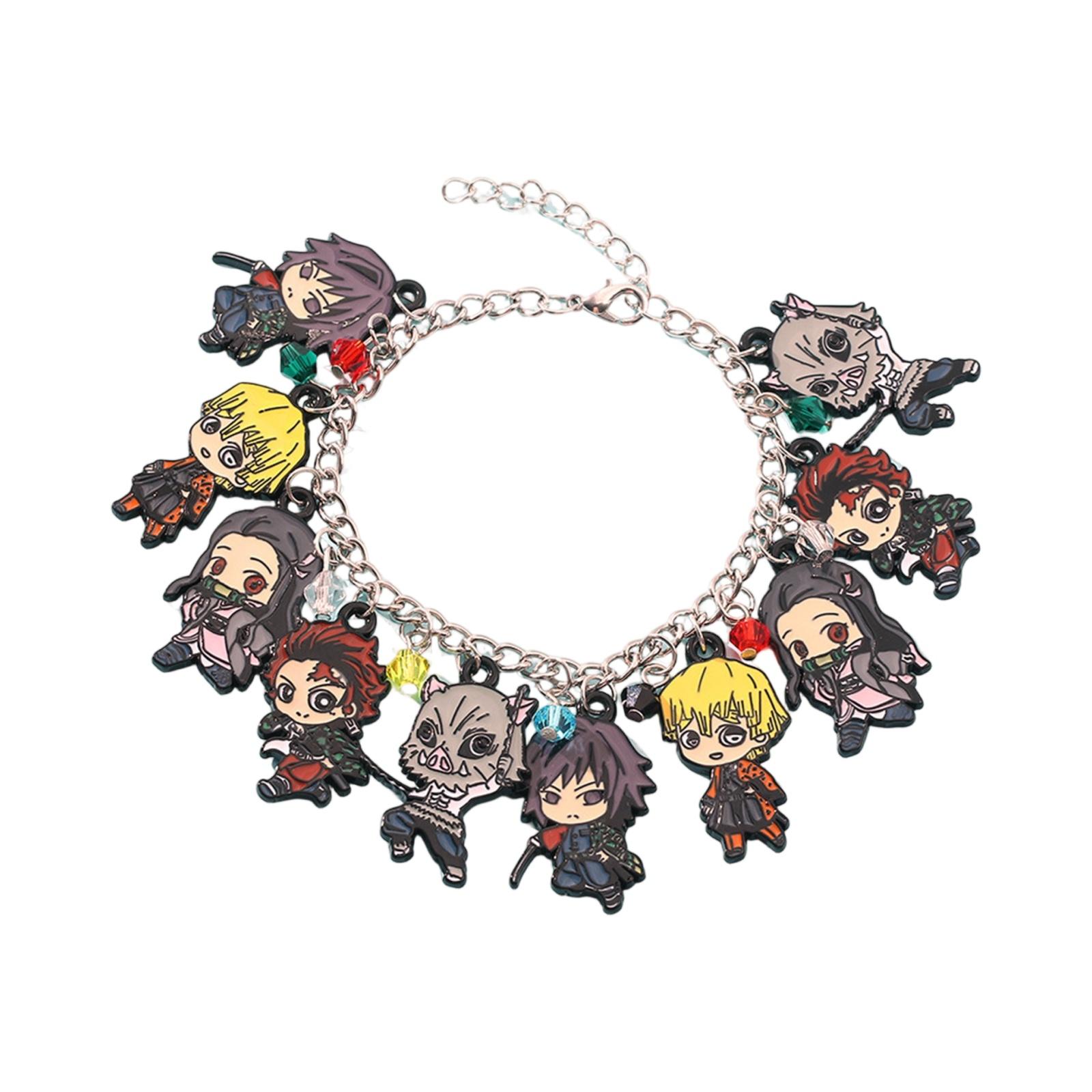 

Подарки в стиле аниме для девочек-подростков и мальчиков, ювелирные изделия, сувениры, комбинированные аксессуары, браслет One Size