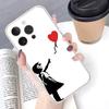 Graffiti Artist B-Banksy-S Phone Case Soft Transparent Case For IPhone 17 16 15 14 13 12 11 Pro Max Mini Plus Shockproof Cover C