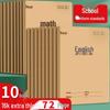 English Notebook - Large 16k Kraft Paper for Third Grade To Junior High, Thickened Standard, Three Grids