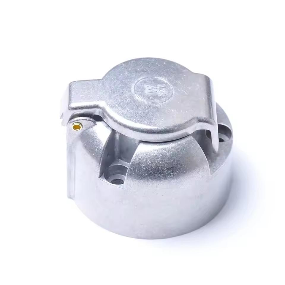 

12V 7-Pin Connector Trailer Socket Heavy-Duty Round Wiring Socket Towbar Towing Caravan Truck Socket For Vehicle Car Accessories серебряный