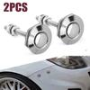 Car Bonnet Push Button Release Clip Set 2Pcs Low Profile Hood Lock for Engine Compartment Security and Styling