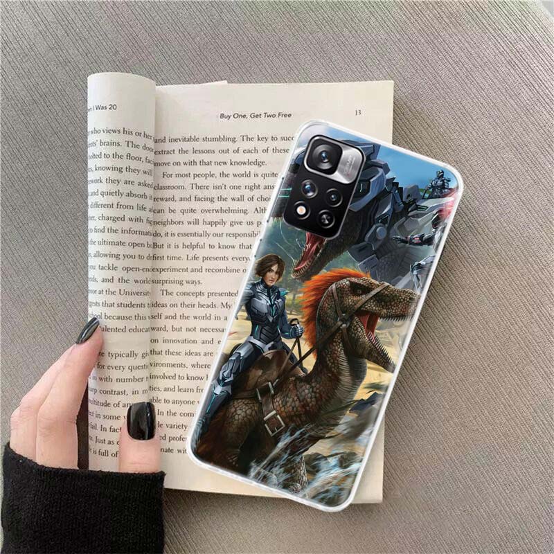Game ARK Survival Evolved Phone Case For Redmi Note 13 12 Pro Plus 14 15 Pro 5G 11 11T 11E 11S 10 Pro 10S 9 9S Cover Cell Clear