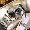 POEDAGAR Luxury Casual Man Wristwatch Waterproof Stainless Steel Luminous Men Clock Date Week Fashion Quartz Men's Watches Reloj