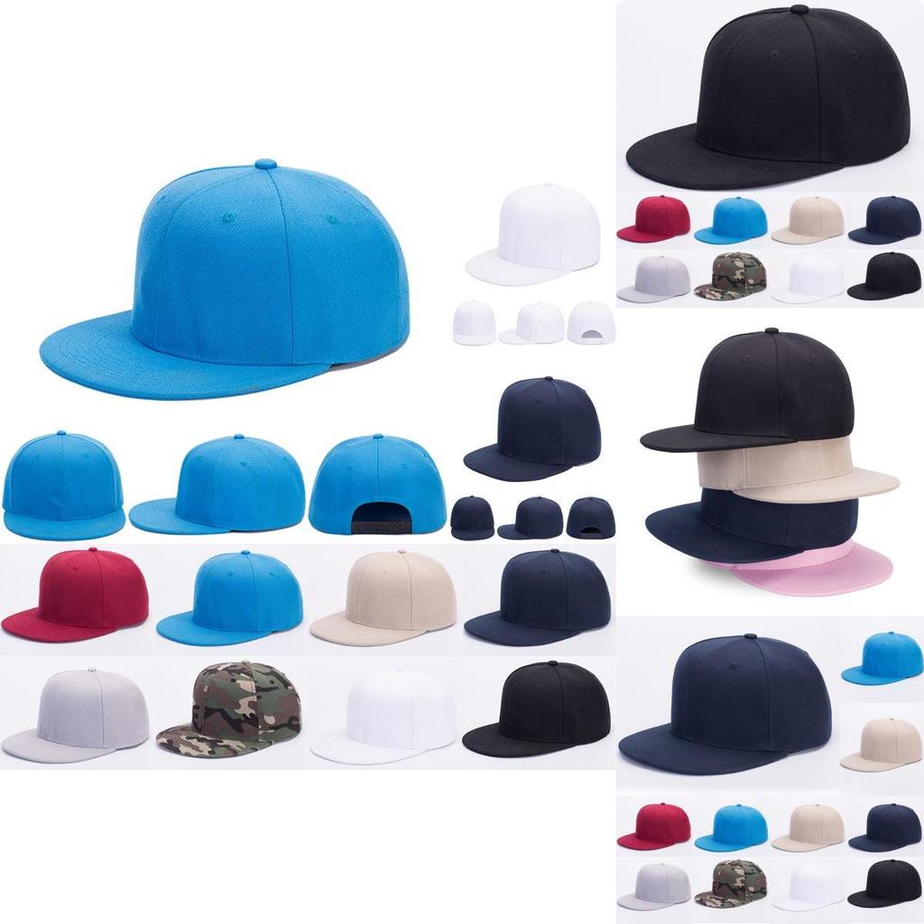 Classic Solid Plain Snapback Hat With Adjustable Fit For Men And Women