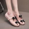Mode Schleife Damen Ballerinas Französischer Stil Damen Schuhe mit weicher Sohle Runde Zehenpartie Ballerinas Mode Elegant Mary Jane Schuh