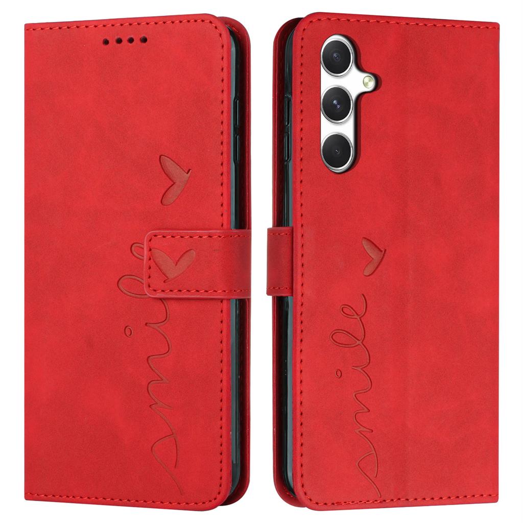 For Samsung Galaxy A56 5G Case Viewing Stand PU Leather Phone Cover Imprinted Pattern