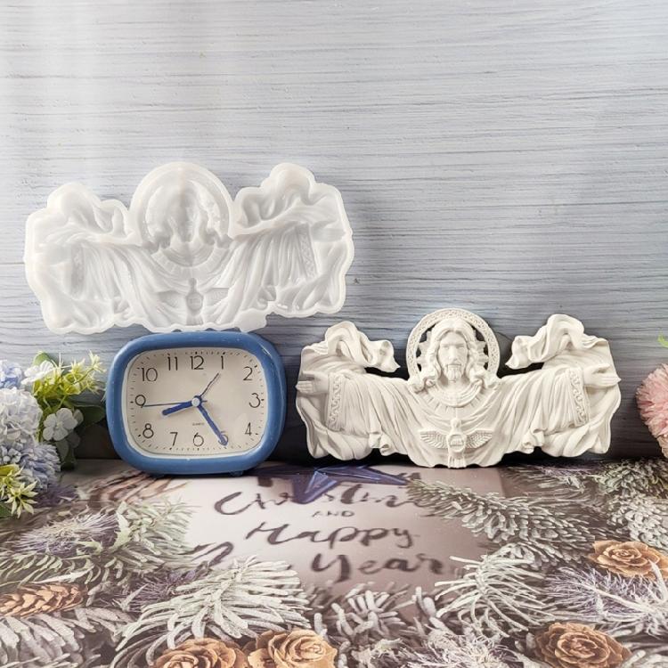 Religiöse Kerzenformen Gussformen Ornamentformen Umarmung Silikonformen Gipsformen für Feiertagsdekoration