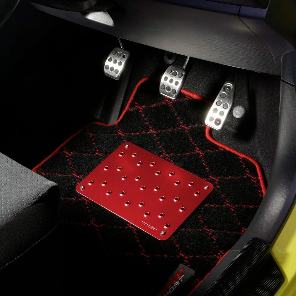 Monster Sport Aluminum Heel Plate Red Anodized Universal 848120-0000M