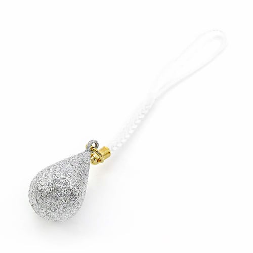 

Barzaz Suikin Bell, Netsuke, Strap, Amulet, Bell, Water Drop, Silver, Keychain, Protection from Evil