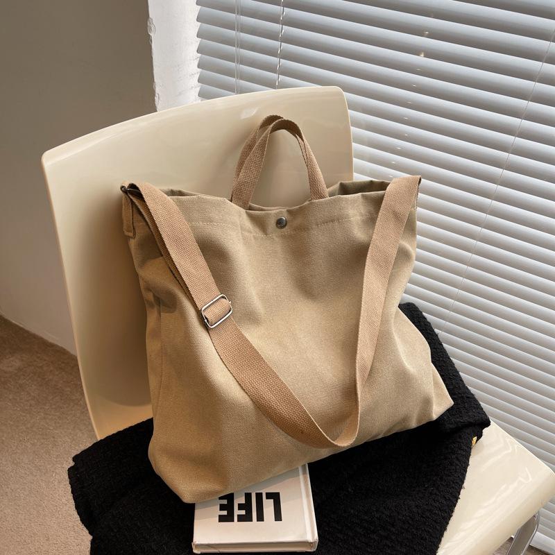 New Canvas Women's Bag 2025 Fashion Large Capacity Crossbody Bag Vintage Casual Handbag Shoulder Tote Bag
