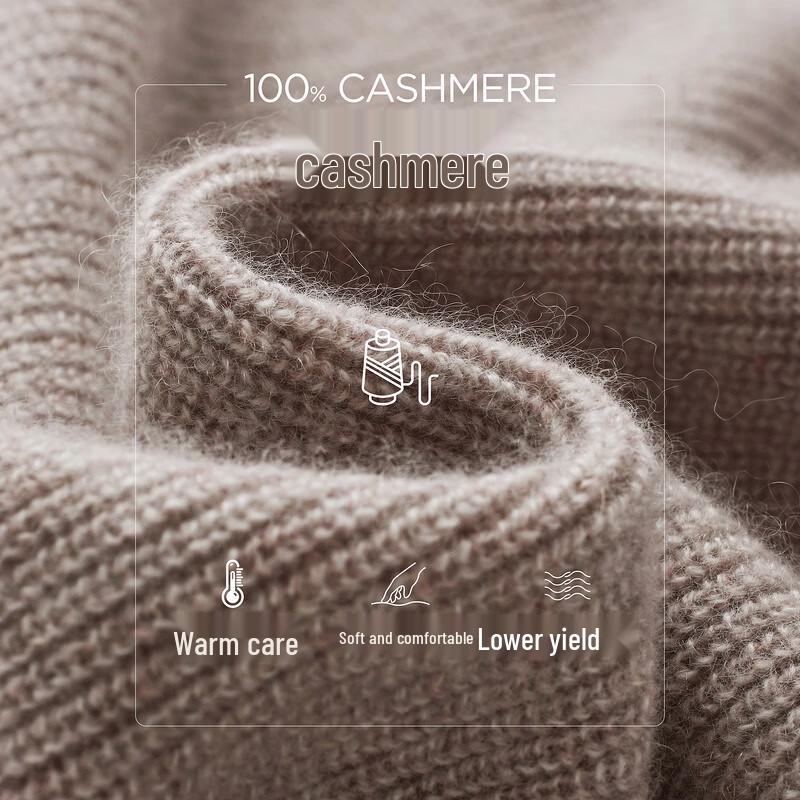 Kemengboka Women's 100% Cashmere Loose Knit Cardigan