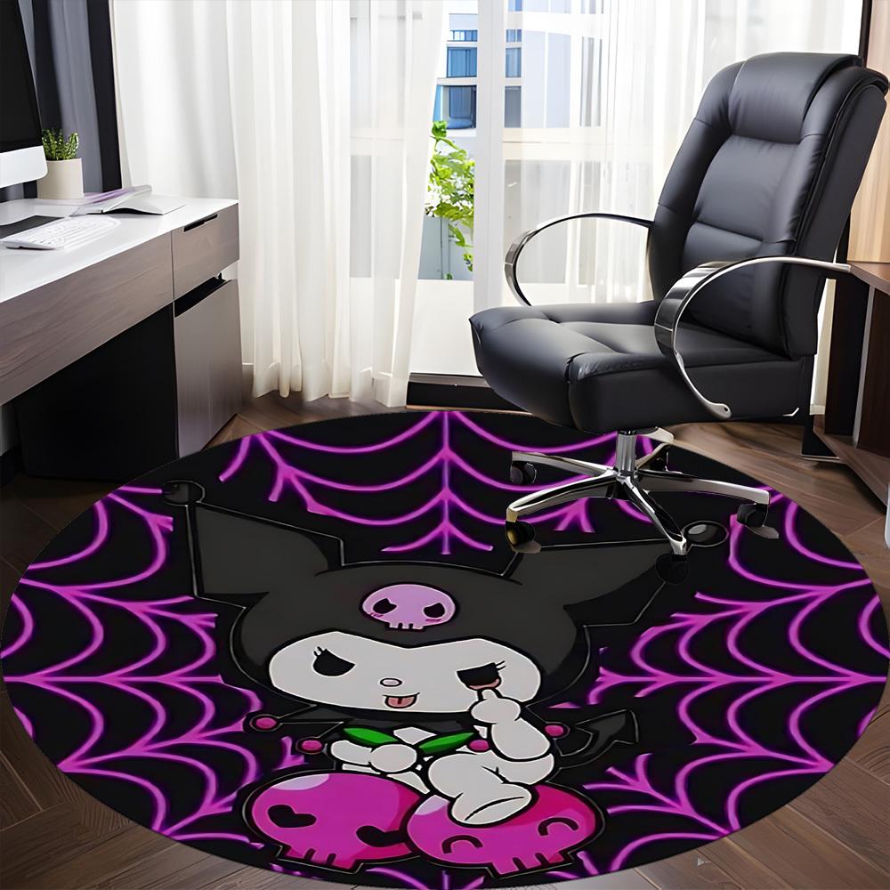 1pc Kuromi, SanrioChair Carpet for Office, Non-slip, Soft and Durable Office Rug for Interior Decoration, Perfect for Office yy250925208