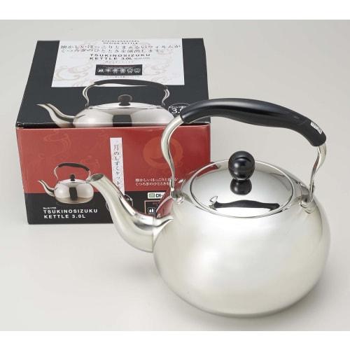 Pearl Metal Kettle, 3.0L, Induction Compatible, Stainless Steel, Moon Drops, H-1723