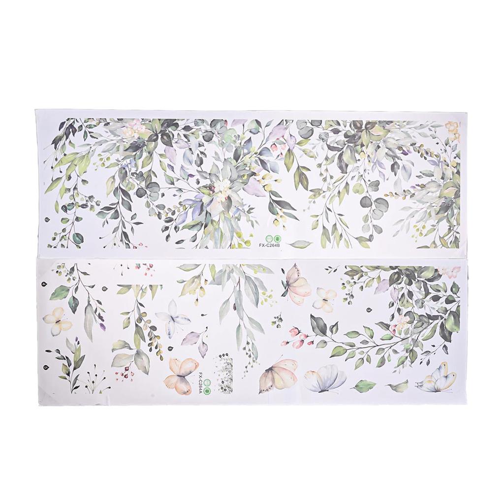 Grüne Blatt Schmetterlinge Efeu Grüne Pflanze Wandaufkleber Abziehbild Kinderzimmer Kinderzimmer Selbstklebend Kunst Wandbild Geschenke Aufkleber Abziehbild Dekor