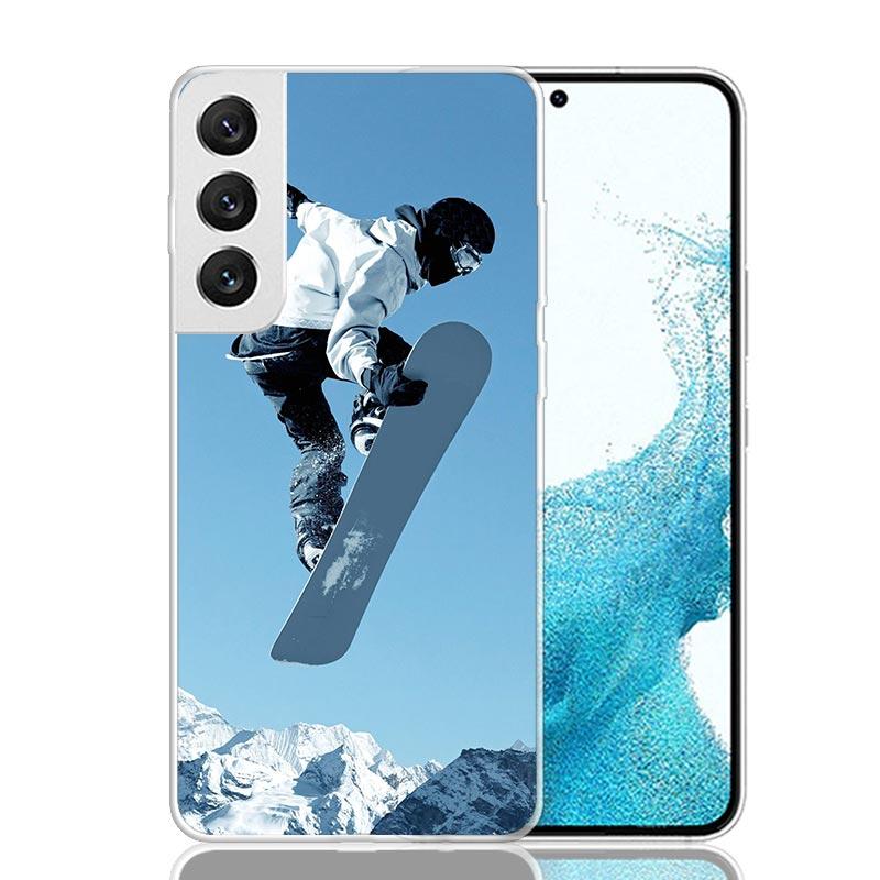 Adventure Snowboarding Extreme Phone Case For Samsung Galaxy S26 S25 Edge S24 S23 FE S22 Ultra S21 Plus S20 + Fundas Cover Coque