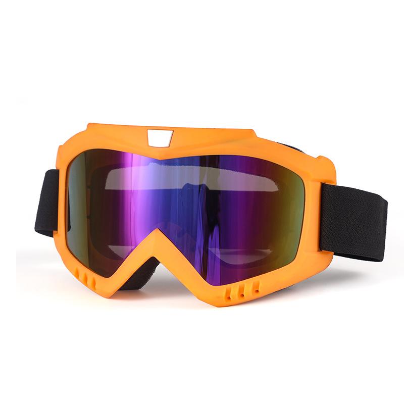Outdoor Off-Road Motorcycle Windproof Sand-Proof UV-Protective Goggles with Interchangeable Lenses Full Frame for Riding