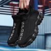 Men Shoes New Comfortable High-top Walking Shoes Women Lightweight Fashion Casual Sneakers Breathable Slip on Mens Loafers Black