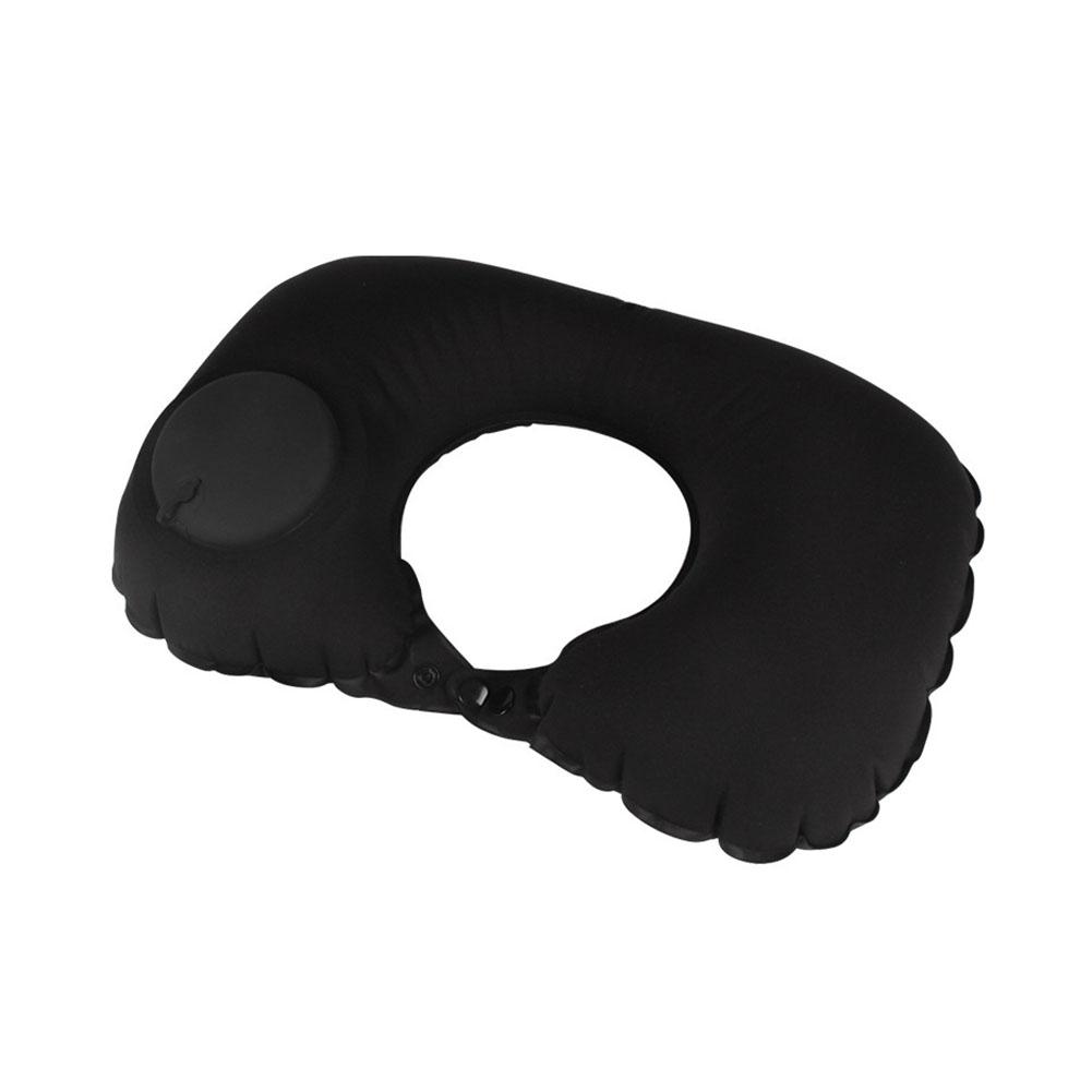 Outdoor Portable Pillow Travel Inflatable Protection Neck Trip U-shaped Air Pillow Travel Comfortable Accessories чёрный