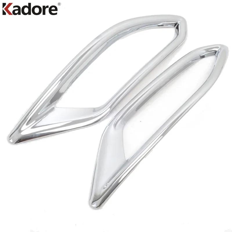 For Honda Vezel HRV HR-V 2014-2017 2018 Chrome Car Rear Bumper Fog Light Lamp Cover Trim Tail Foglight Bezel Trims Accessories