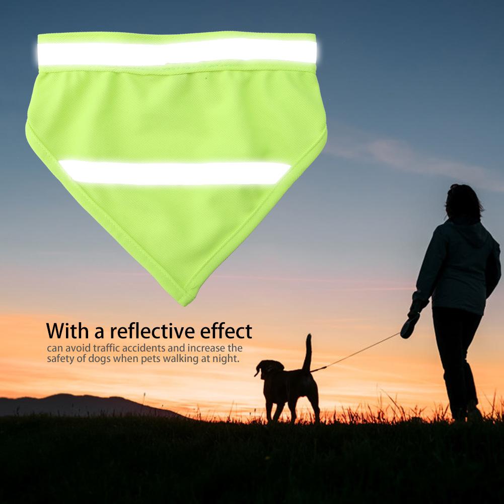Reflexní šátek pro domácího mazlíčka, psa, štěně, obojek, bryndák, šátek na krk