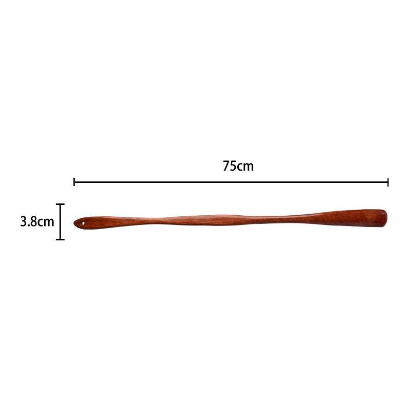 Wooden Long-Handle Shoe Horn for Pregnant Women and Elderly