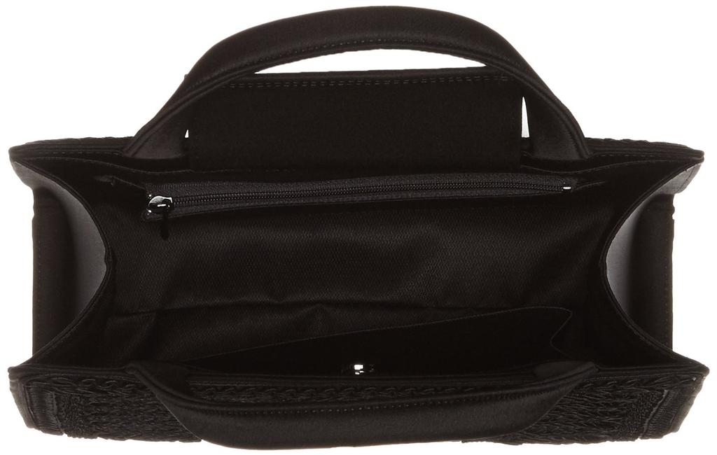 Iwasa Double-Sided Cord Embroidered Formal Bag 8185 Black