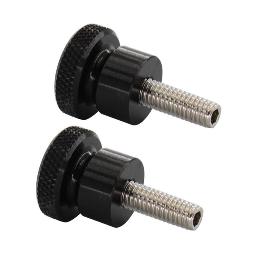 2 Pcs Tool Free Seat Bolts Short Screws For Thruxton Bonneville Scrambler T100