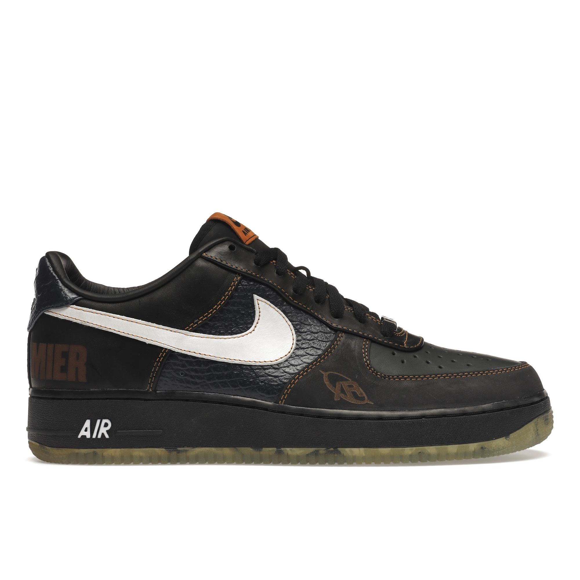 

Мужские кроссовки Nike Air Force 1 Low Premium DJ Premier Черный Белый-Черный-Ель-Обсидиан 395178-001