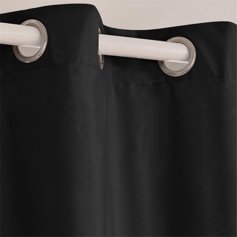 Winter Proof Thermal Curtain with Detachable Quilted Liner Noise Reducing Quick Grommets Mounting Indoor Insulation