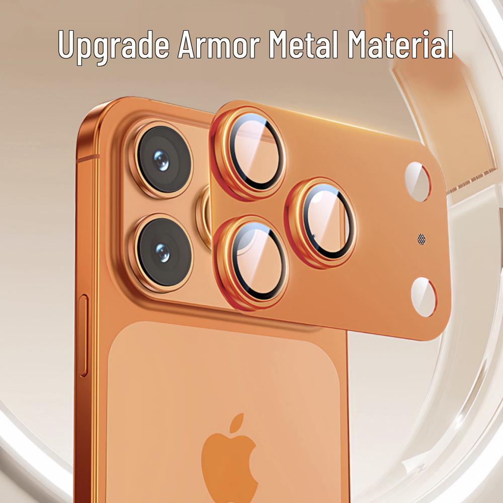 iPhone 17 Pro Max Armor Lens Matte Metal Full Coverage HD Positioning Film