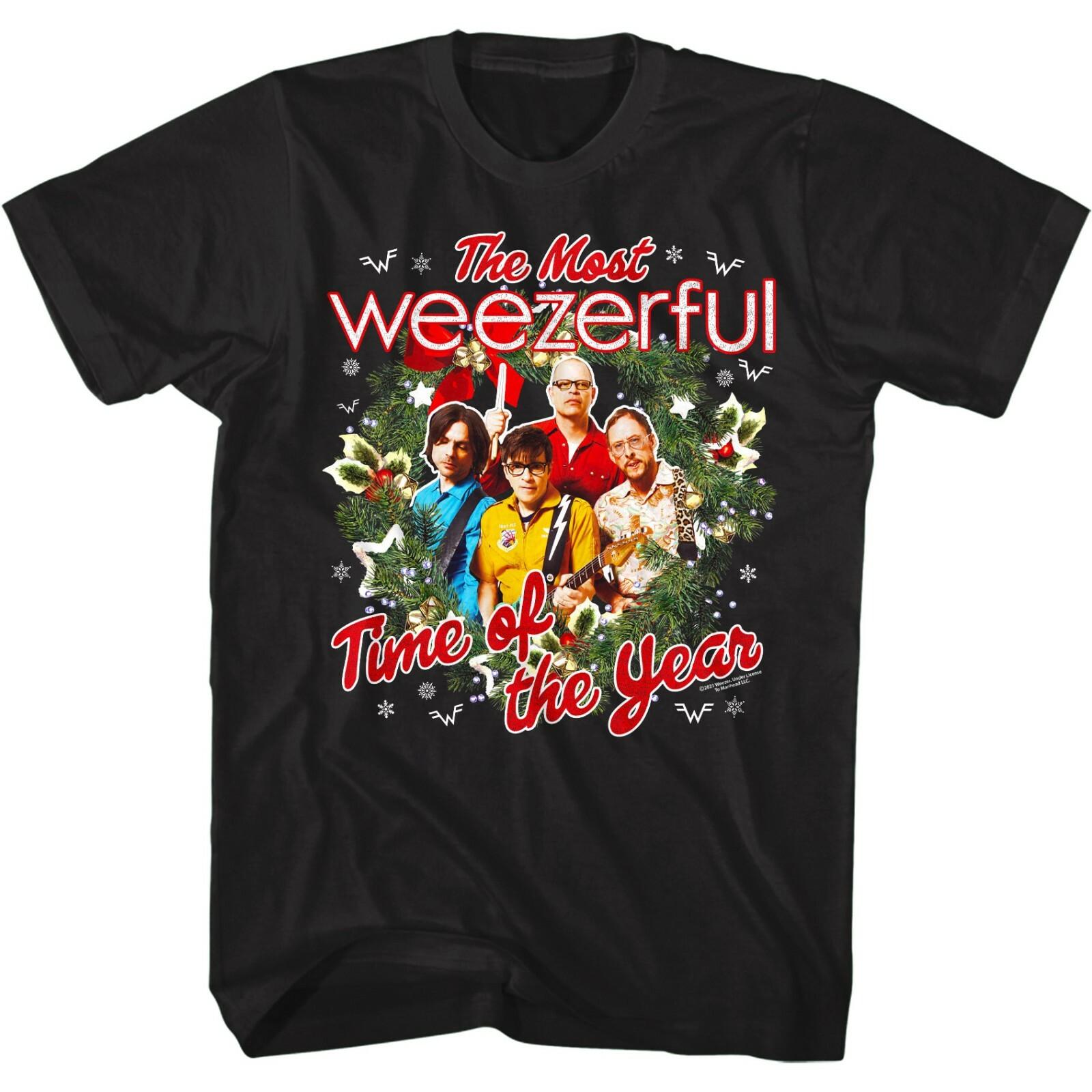 Weezer Most Weezerful Time of the Year Men T Shirt Christmas Album Alt Rock S