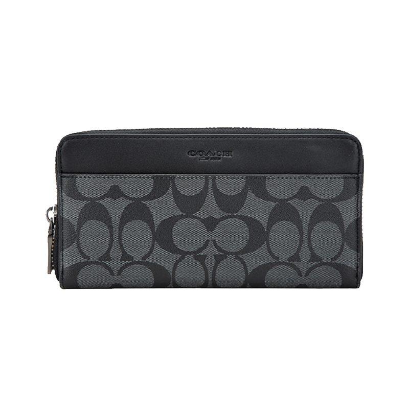 COACH Accordion Wallet Coated Canvas Wallet