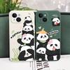 Panda House Phone Case For iPhone 16 16e 15 14 13 12 11 X XR XS Plus Pro Max Mini Silicone Cover