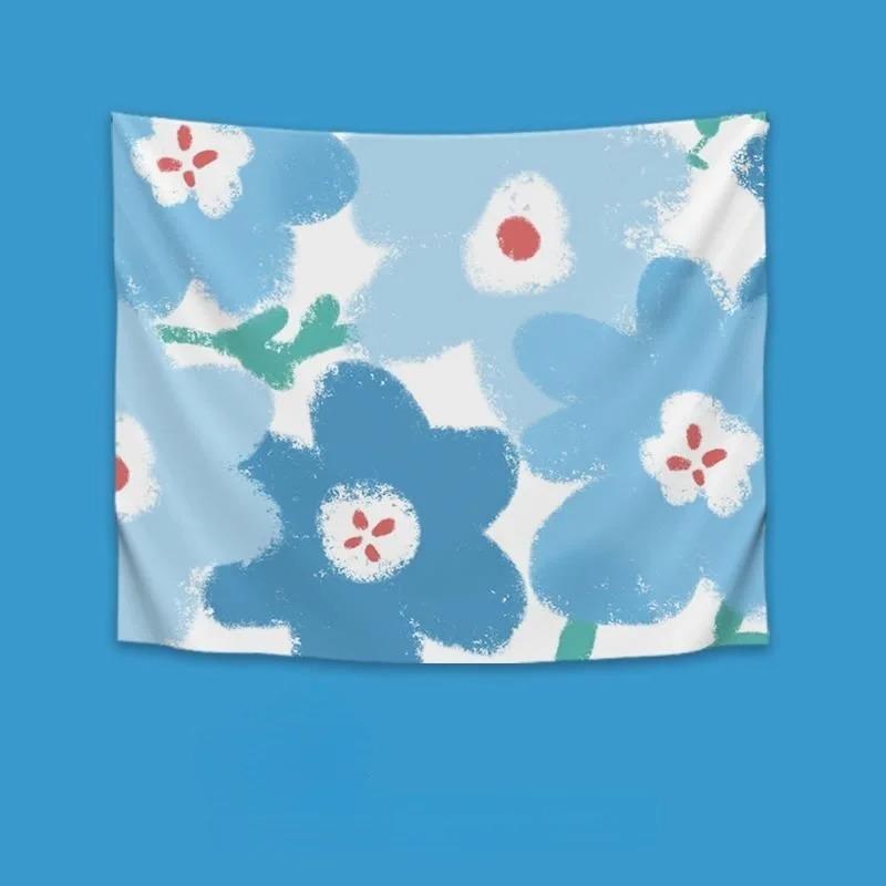 Милый мультяшный медведь клубника подвесная ткань украшение стены дома гобелен офис — фото 4