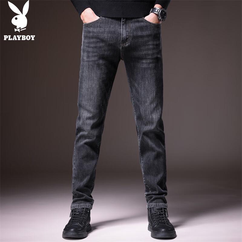 PLAYBOY Men's Straight Fit Casual Denim Jeans