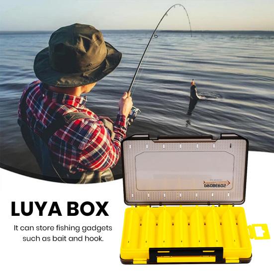 Scatola Porta Esche Da Pesca Trasparente 27x18x4,7 Cm - Organizer Impermeabile A Doppia Faccia