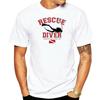 2019 Fashion Casual T-shirt SAR - Underwater Search & Rescue: RESCUE DIVER Screen Printed T-Shirt WHITE