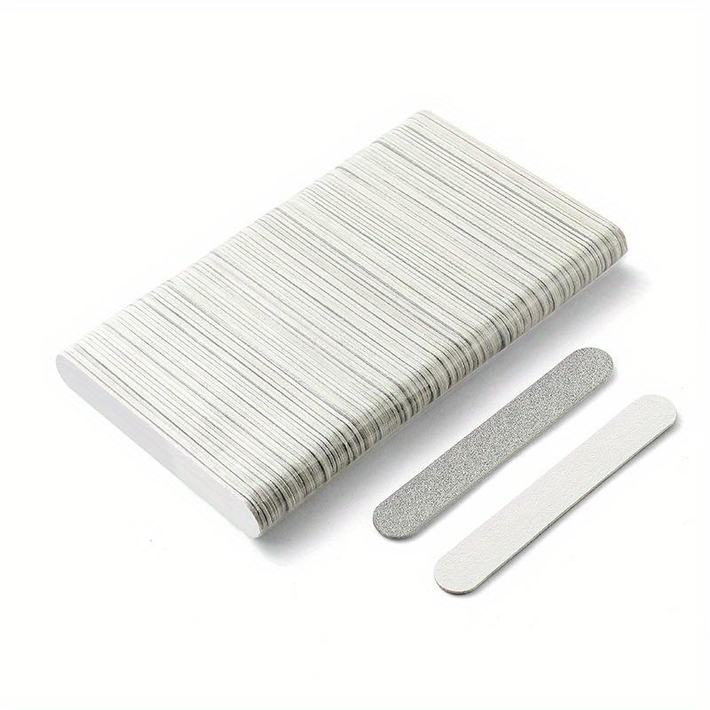 100pcs Double Side Nail Files Mini Wood Sanding Buffer Block Set For Gel Polish Manicure Pedicure Salon Nail Art Tools