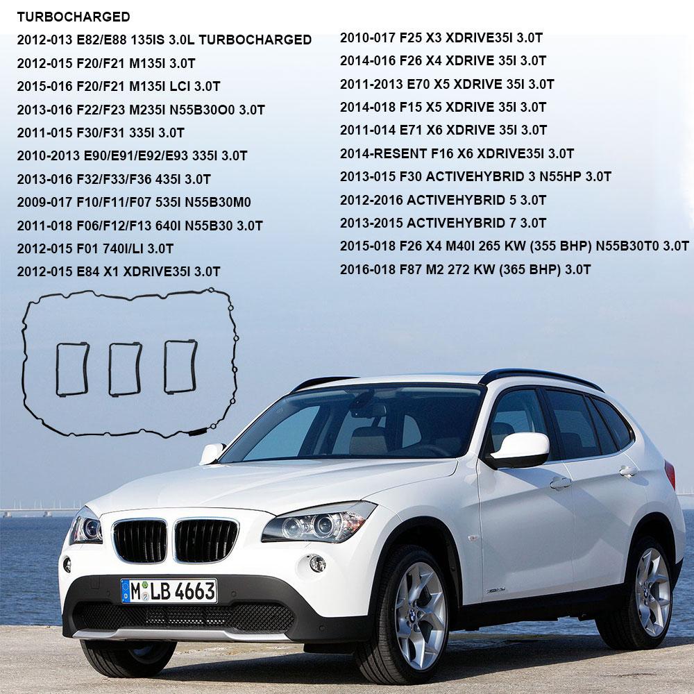 Valve Cover Gasket for 2010-2017 BMW 135i 135is M135i M235i 335i 435i 535i 640i 740i 740Li X1 X3 X4 X5 X6 3.0T E82 E88 E90 F21