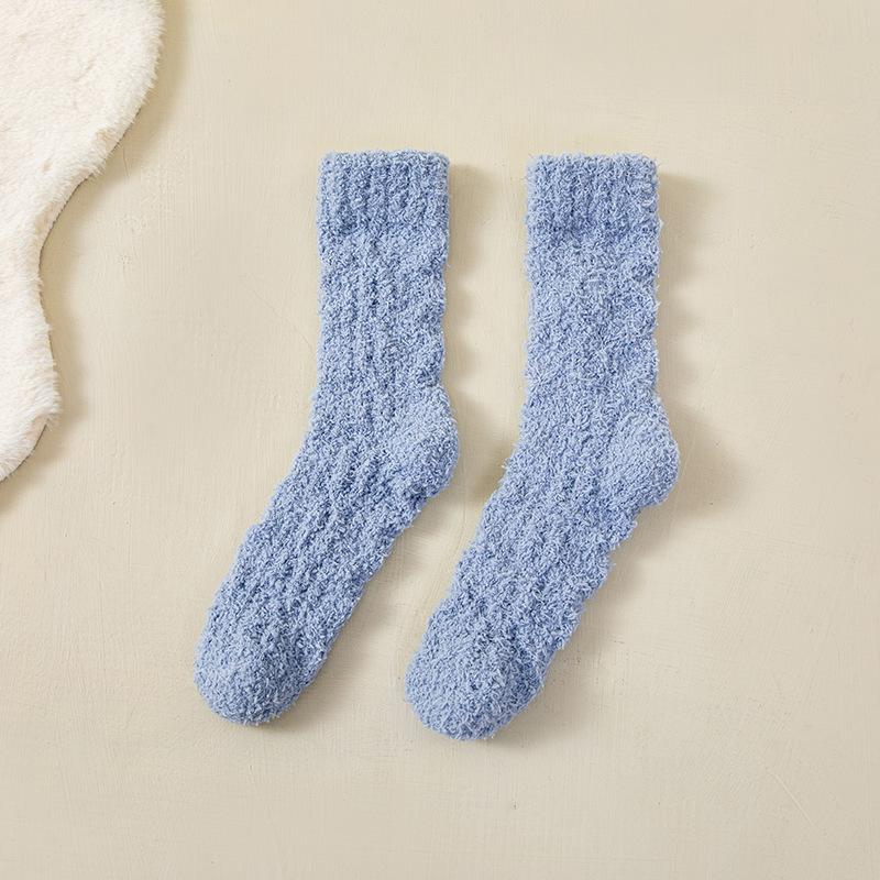 Female Autumn and Winter Models Add Velvet and Thick Warm Floor At Home Sleep In The Tube Socks