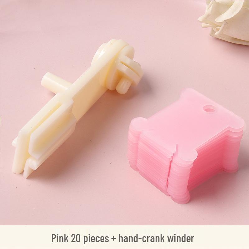 Colored Plastic Thread Organizer & Winding Board for Cross Stitch Embroidery Floss