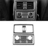 Strange For BMW 5 Series E60 2004-2007 Carbon Fiber Car Rear Air Outlet Vent Cover Panel Trim Sticker Interior Accessories